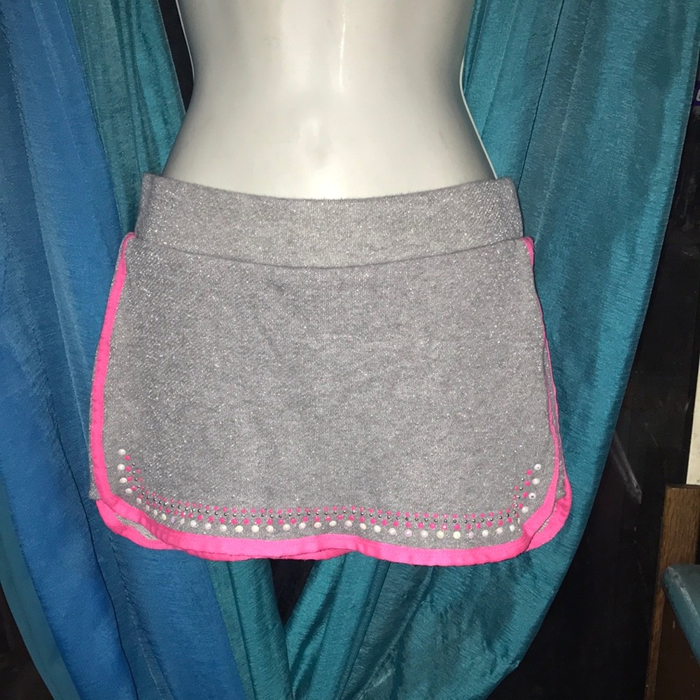 Gray & Hot Pink Glitter Juicy Couture Women’s Skort Size M